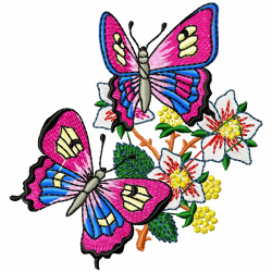 Butterfly Embroidery Design 5